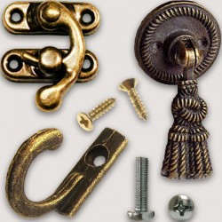 Фурнитура для шкатулок, крючки, петли, замки